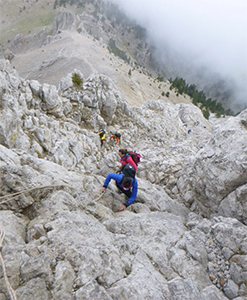 Grimpant, al fons el coll del Verdet